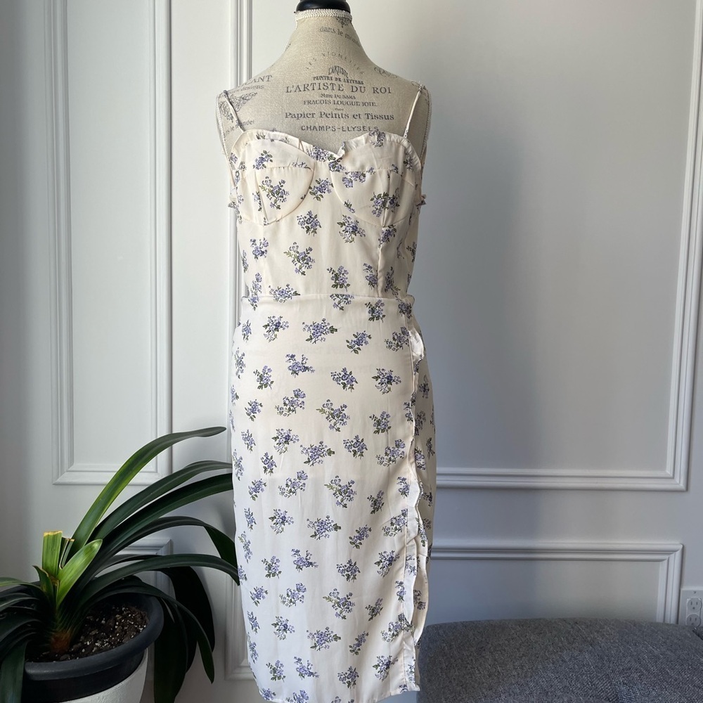 Floral Print mini Strap Dress